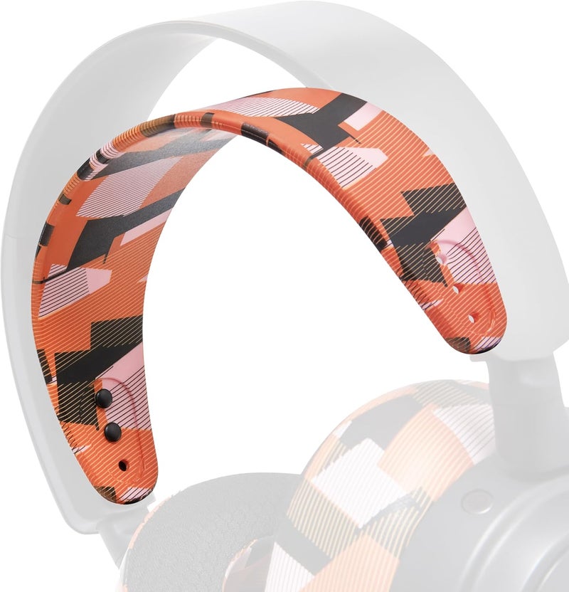 WC HeadbandZ Arctis Nova - Upgraded Silicone Headband for Arctis Nova Headsets by Wicked Cushions - Enhanced Flexibility, Comfort, and Style with Matching Earpad Designs | Orange Prism - Image 1